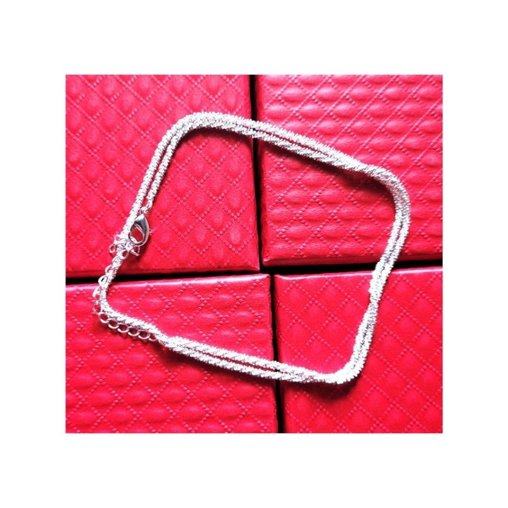 New Brilliant Shine Silver-tone Minimalist Chain Women's Fashion Necklace